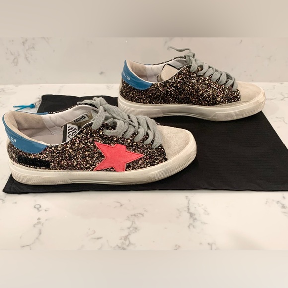 Golden Goose May Glitter Low-Top Sneakers - Picture 2 of 16